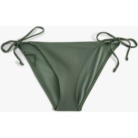 Koton Yeşil Brazilian Altı Basic Yanları Bağlama Detaylı Bikini