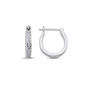 Kovac 925 Ayar 14 mm Tamtur Halka Model Zirkon Taşlı Kadın Gümüş Küpe
