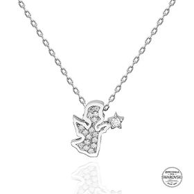 Kovac 925 Ayar Gümüş Peri Model Swarovski Zirconia Taşlı Kadın Kolye
