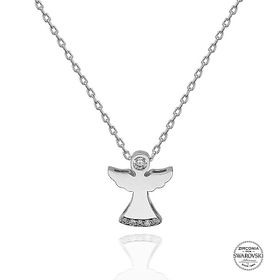 Kovac 925 Ayar Gümüş Peri Model Swarovski Zirconia Taşlı Kadın Kolye
