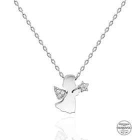 Kovac 925 Ayar Gümüş Peri Model Swarovski Zirconia Taşlı Kadın Kolye