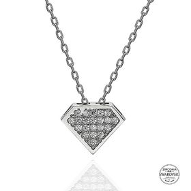 Kovac 925 Ayar Gümüş Swarovski Zirconia Taşlı Kadın Kolye