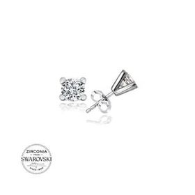 Kovac Tektaş Model Swarovski Zirconia Taşlı 925 Ayar Kadın Gümüş Küpe