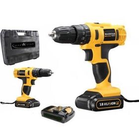 Kovan Mutfak Maxstar 18v 1.3 Ah Turbo Li-ion Çift Akülü Darbesiz Vidalama Şarjlı Matkap Çantalı