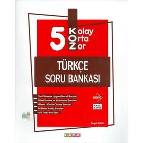 KOZ 5 Türkçe Soru Bankası-Gama Yayınları