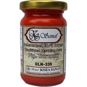 Koza GLN-335 Pigment Turuncu Ebru Boyası