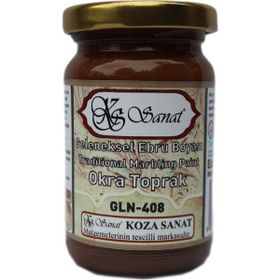Koza GLN-408 Okra Toprak Ebru Boyası