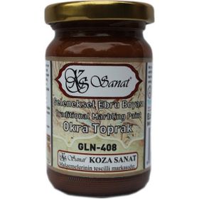 Koza GLN-408 Okra Toprak Ebru Boyası