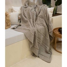 Koza Home 130x170 cm Trenza Vizon Tv Battaniyesi