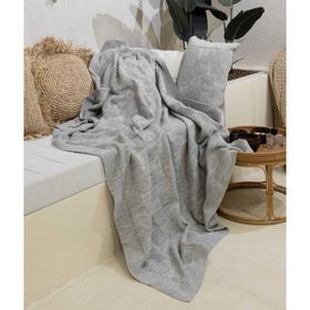 Koza Home 15006 160x220 cm Plaid Gri Tek Kişilik Battaniye