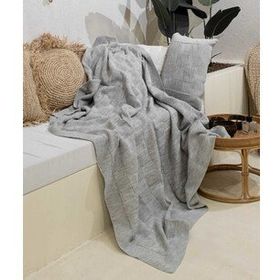 Koza Home 15006 160x220 cm Plaid Gri Tek Kişilik Battaniye