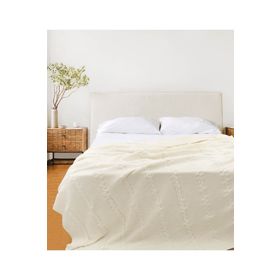 Koza Home 15025 Trenza Krem Çift Kişilik Battaniye