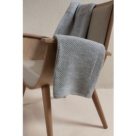 Koza Home 160x220 cm Miel Gri Kenarı Ponponlu Tek Kişilik Battaniye