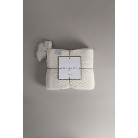 Koza Home 37102 130x170 cm Miel Krem Kenarı Ponponlu Tv Battaniyesi