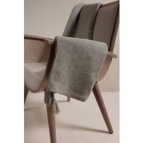 Koza Home 37111 160x220 cm Miel Vizon Kenarı Ponponlu Tek Kişilik Battaniye