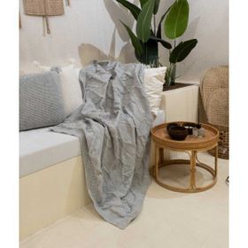 Koza Home 37131 160x220 cm Espuma De Mar Gri Tek Kişilik Battaniye