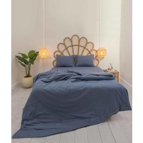 Koza Home 9554A 200x220 cm Pacifico Pamuk Navy Çift Kişilik Nevresim Takımı