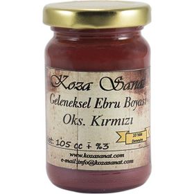 Koza Oksit Kırmızı Ezilmiş Boya 105 cc Ebru Boyası
