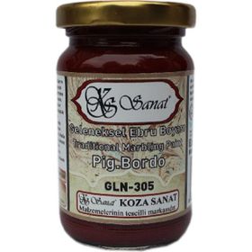 Koza Pigment Bordo 105 cc Sanat Ebru Boyası