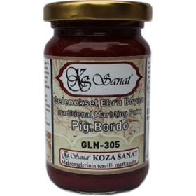 Koza Pigment Bordo 105 cc Sanat Ebru Boyası