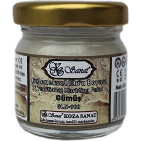 Koza Pigment Gümüş Ezilmiş Boya 40 cc Ebru Boyası