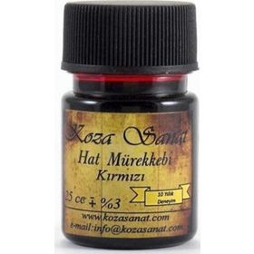 Koza Sanat 25 cc Kırmızı Hat Mürekkebi