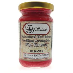 Koza Sanat 315 Pigment Kırmızı 105 ml Ebru Boyası