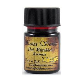 Koza Sanat Bordo 25 ml Hat Mürekkebi
