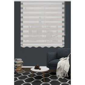 Koza Stor 125V02 Bej Kırçıllı Bambu Zebra 150x200 cm Stor Perde