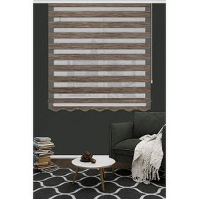 Koza Stor 125V03 Açık Kahve Kırçıllı Bambu Zebra 140x200 cm Stor Perde