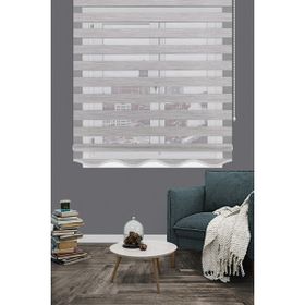 Koza Stor 125V07 Kırçıllı Gri Bambu Zebra 140x200 cm Stor Perde