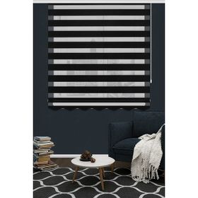 Koza Stor 125V09 Siyah Bambu Zebra 140x200 cm Stor Perde