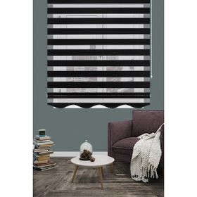 Koza Stor 125V09 Siyah Bambu Zebra 140x260 cm Stor Perde