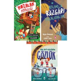 Kozalak Krallığı - Atlarla Rüzgarı Yakalayalım - Her Şeyi Gösteren Gözlük - 3 Kitap - Büşra Ümmühan Samancıoğlu