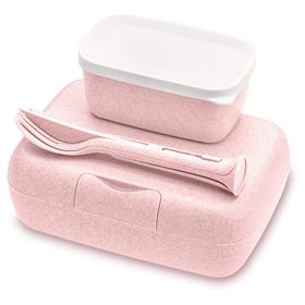 Koziol Pembe Yemek Saklama Kabı Seti