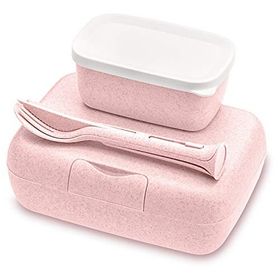 Koziol Pembe Yemek Saklama Kabı Seti