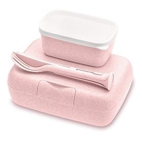 Koziol Pembe Yemek Saklama Kabı Seti