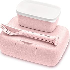 Koziol Pembe Yemek Saklama Kabı Seti