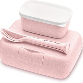 Koziol Pembe Yemek Saklama Kabı Seti