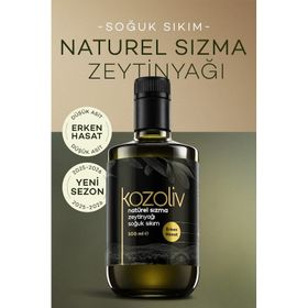 Kozoliv Cam Şişe 500 ml Erken Hasat Soğuk Sıkım Naturel Sızma Zeytinyağı