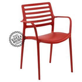 Kozza Home PP339 Lixa Kollu Kırmızı Bahçe Sandalye