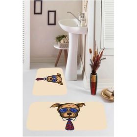 Kozzy Home RFE9514 Dijital Baskılı 2'li Banyo Paspası