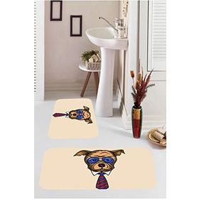 Kozzy Home RFE9514 Dijital Baskılı 2'li Banyo Paspası