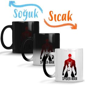 Kp Spider Man Sihirli Porselen Kupa