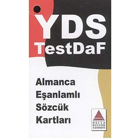 KPDS ÜDS YDS TESTDAF ALMANCA EŞANLAMLI SÖZCÜK KARTLARI - ŞULE PAK