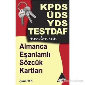 KPDS ÜDS YDS TESTDAF ALMANCA EŞANLAMLI SÖZCÜK KARTLARI - ŞULE PAK
