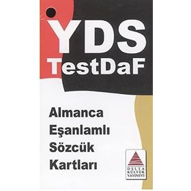 KPDS ÜDS YDS TESTDAF ALMANCA EŞANLAMLI SÖZCÜK KARTLARI - ŞULE PAK