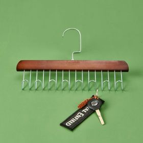 Kpm 28x19 cm Kahverengi Çok Fonksiyonlu Kancalı Askı