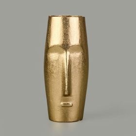 Kpm 9x20 cm Sarı Soyut Gold Vazo