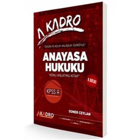 KPSS A Grubu Anayasa Hukuku Konu Anlatımlı - A Kadro Yayınları